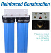 big blue twin whole house water filter system 20"x4.5"