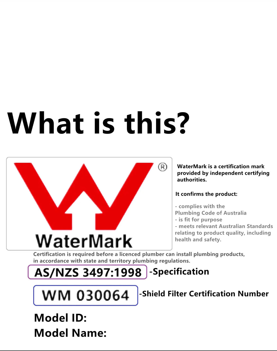 20” whole house water filter system
