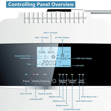 Alkaline Water Machine, PH2.5-11.2